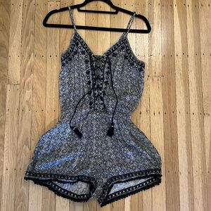 American Eagle Black Romper
